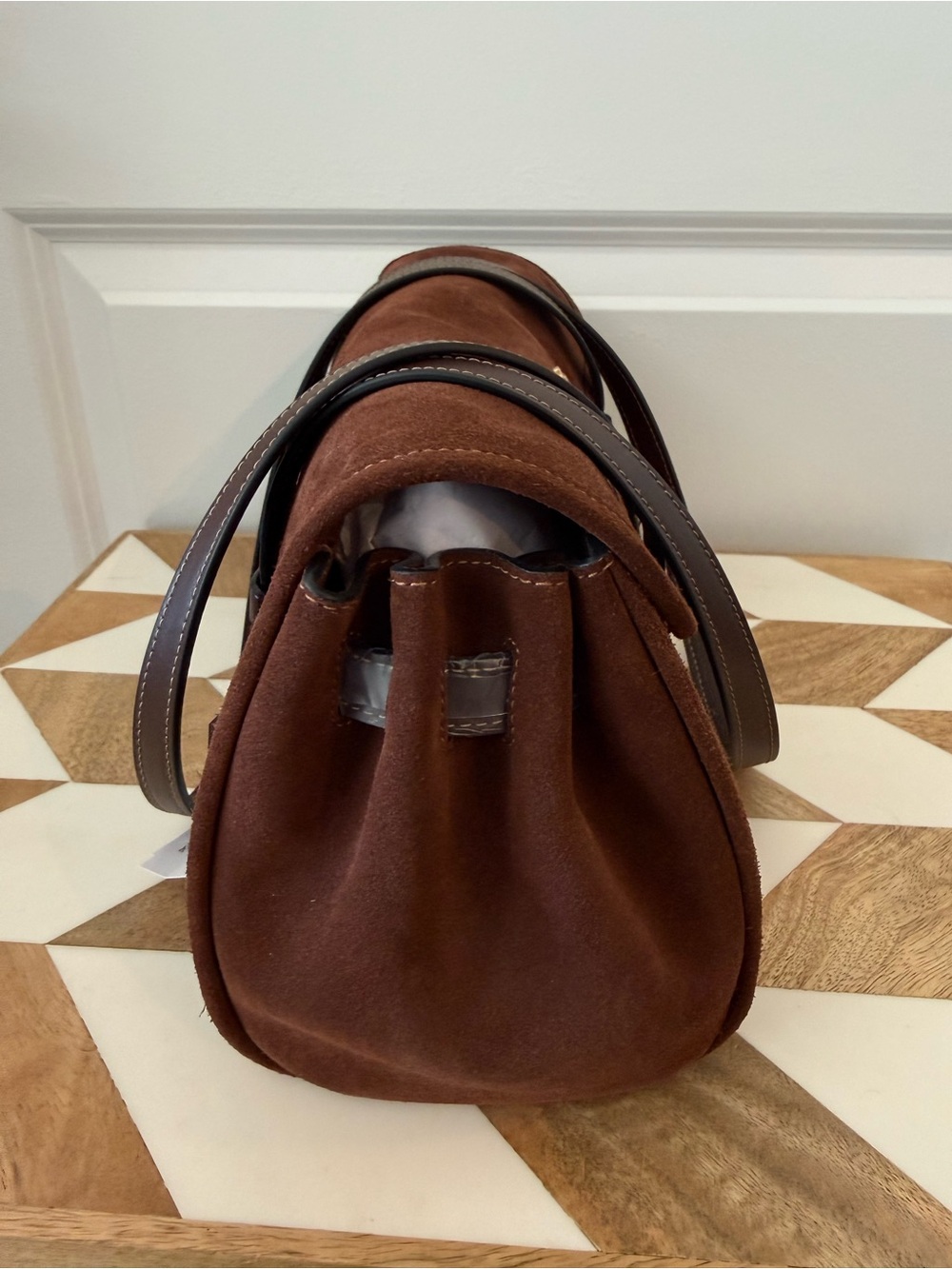 Coach Bridget Brown Suede Shoulder Bag - Picture 5 of 8